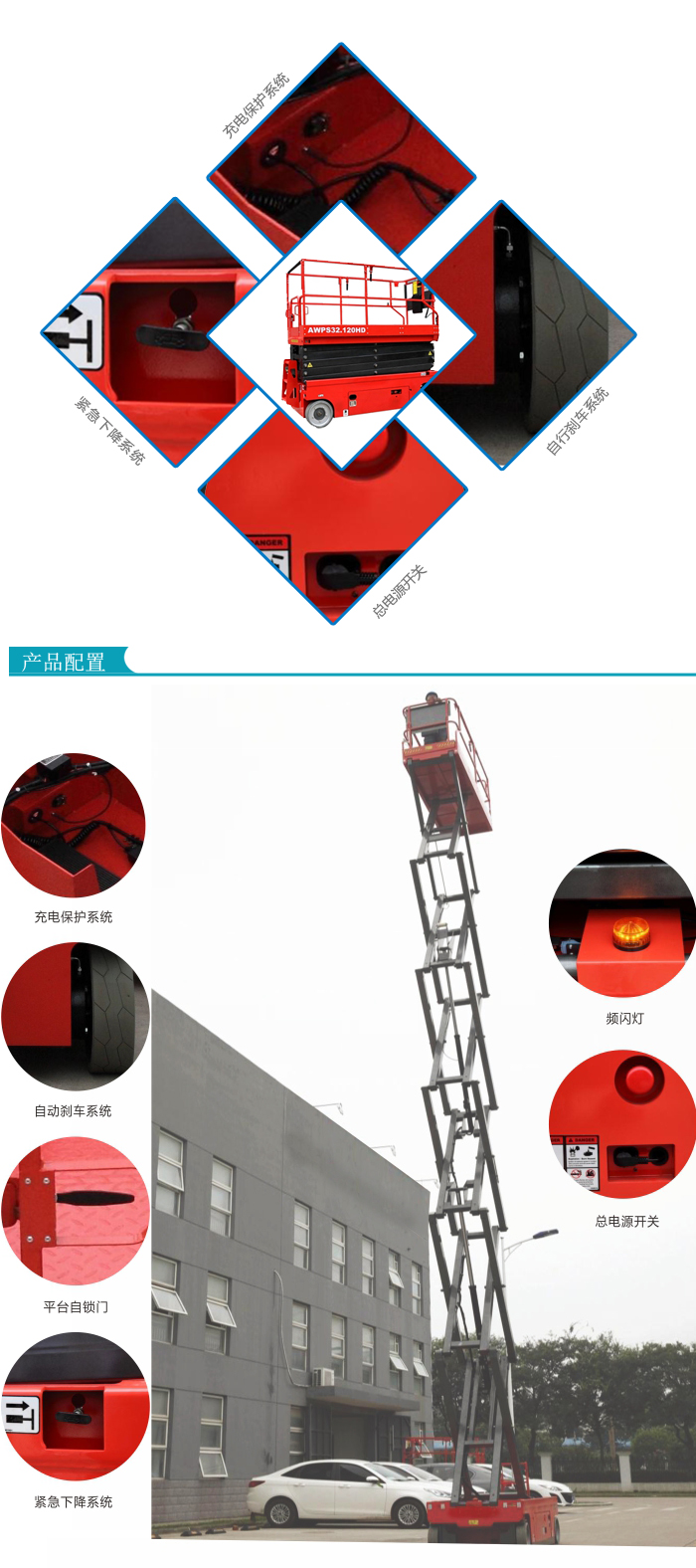 自行走剪叉式高空作業(yè)平臺(tái)（液壓馬達(dá)驅(qū)動(dòng)）